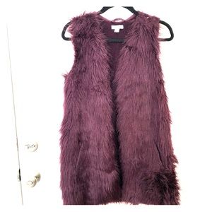 Cotton On sweater knit faux fur longline vest 😍